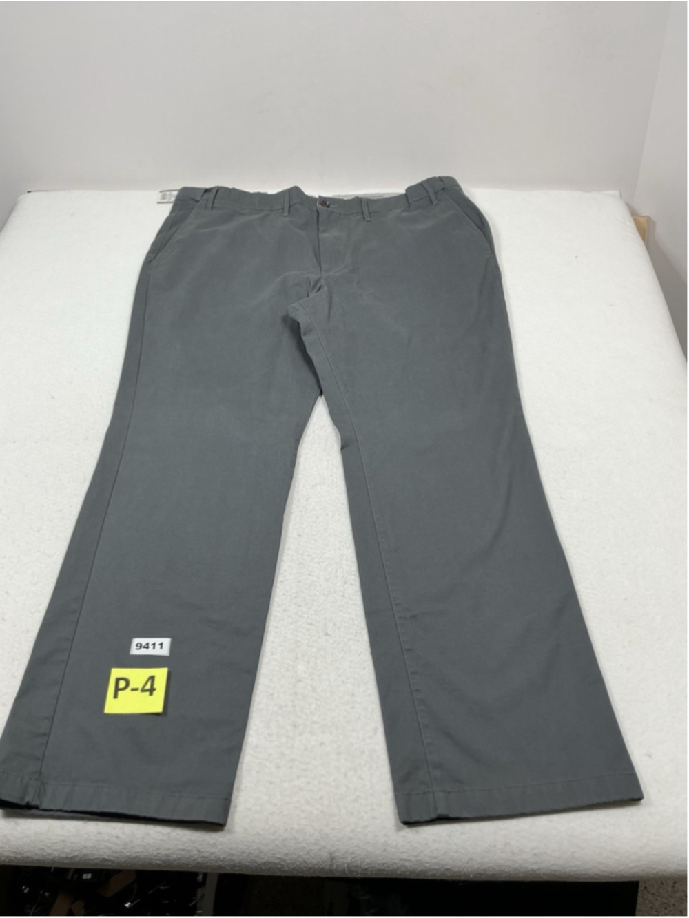 Mens NWT Goodfellow & Co Chino Straight Pants Gray 46x34 Expandable Waist